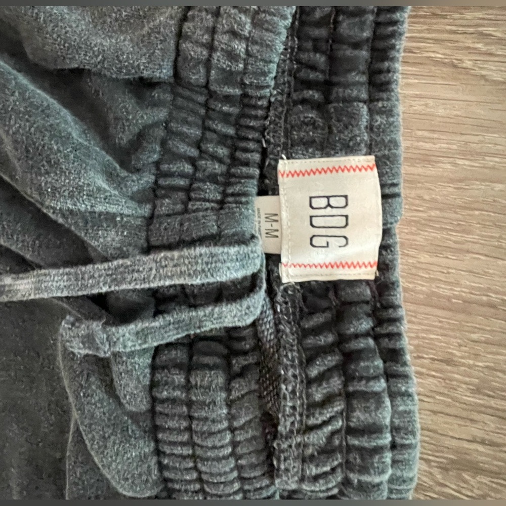 Urban Outfitters Wide Leg Sweat Pants - Washed Black Colour